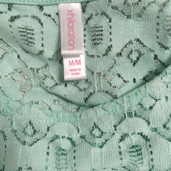 Tiffany Blue Pleated Top - Picture 2 of 3